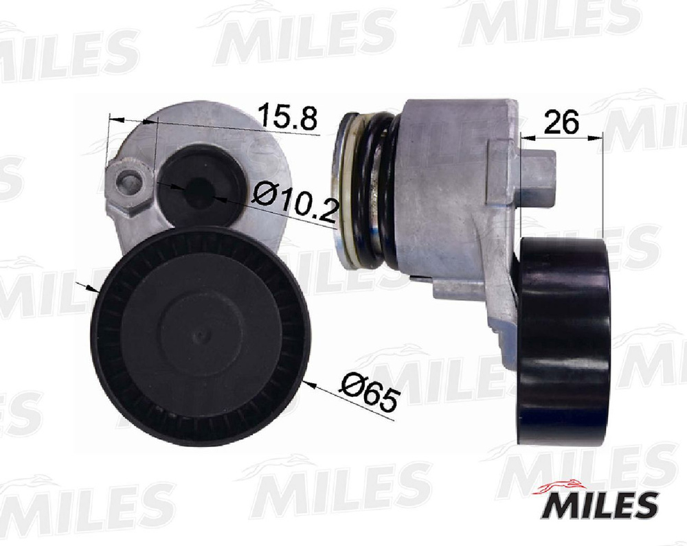 Ролики и натяжители ремней - MILES арт. AG00039 - купить по выгодной цене в  интернет-магазине OZON (898370802)