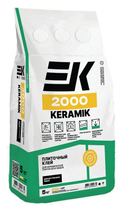 EK Клей для плитки ЕК-2000 (5кг) 5 кг #1