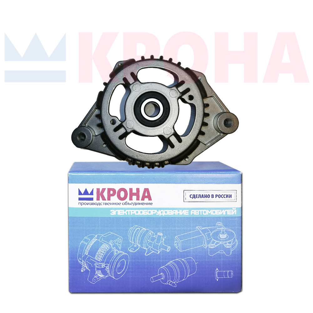 Передняя крышка генератора "КРОНА" ВАЗ, ГАЗ, УАЗ с/о с подшипником 6302 ...