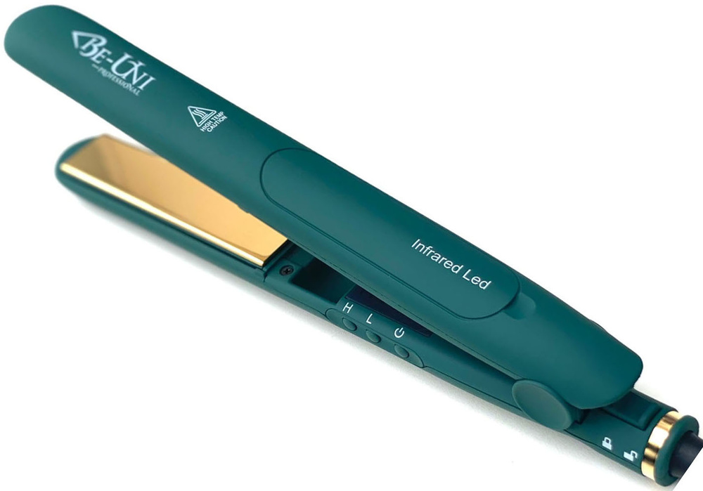 Инфракрасный утюжок для укладки волос Be-Uni GOLD TITAN с титановым ...