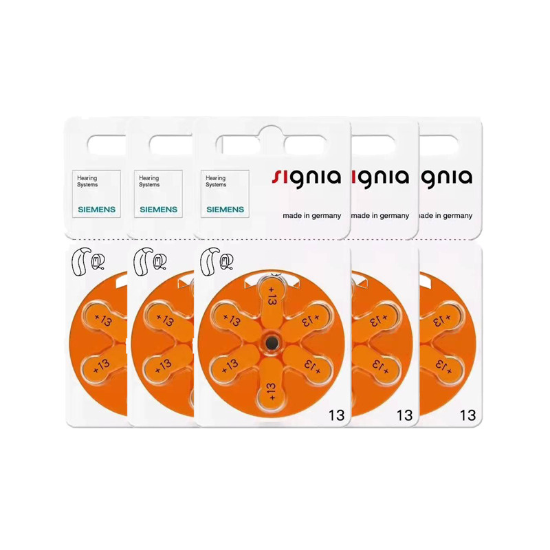 Батарейки Signia13 P13 Siemens P13(PR48) для слухового аппарата, 5 ...