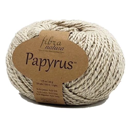 Пряжа Fibra Natura Papyrus 22922 Фибра Натура Папирус, 77% хлопок, 23% шёлк, 50 г, 120 м, 1 моток  #1