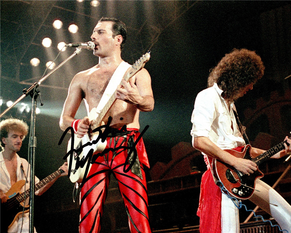 Автограф Фредди Меркьюри - Автограф Freddie Mercury Queen Rock Star - Фото  с автографом, Подписанная фотография, Автограф знаменитости, Подарок, ...