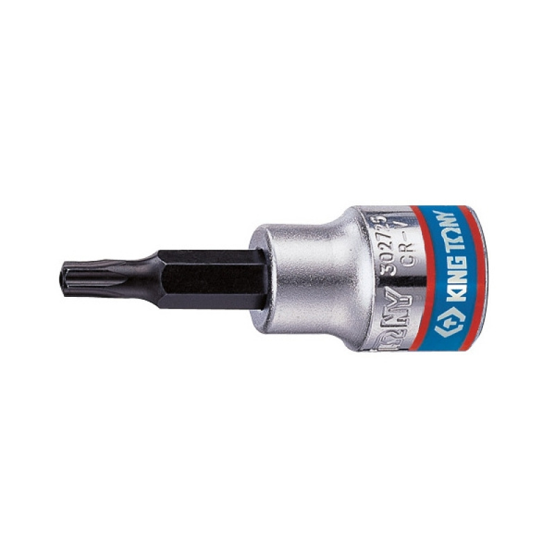 Насадка (бита) Torx T40 с отверстием, звездочка торцевая 3/8", торкс Т40, L - 50 мм, KING TONY 302740 #1