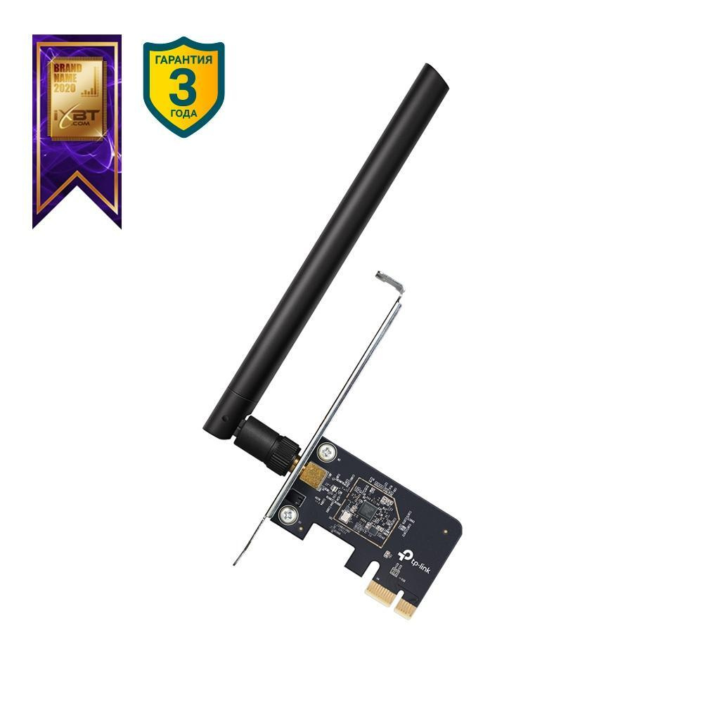 Wi-Fi-адаптер TP-Link Сетевой адаптер WiFi Archer T2E AC600 PCI Express ...