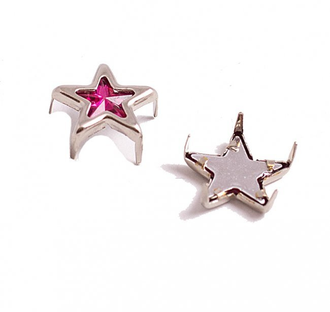 Стразы "Звезда", пластик на шипах, d11мм (10шт) - купить с доставкой по ...