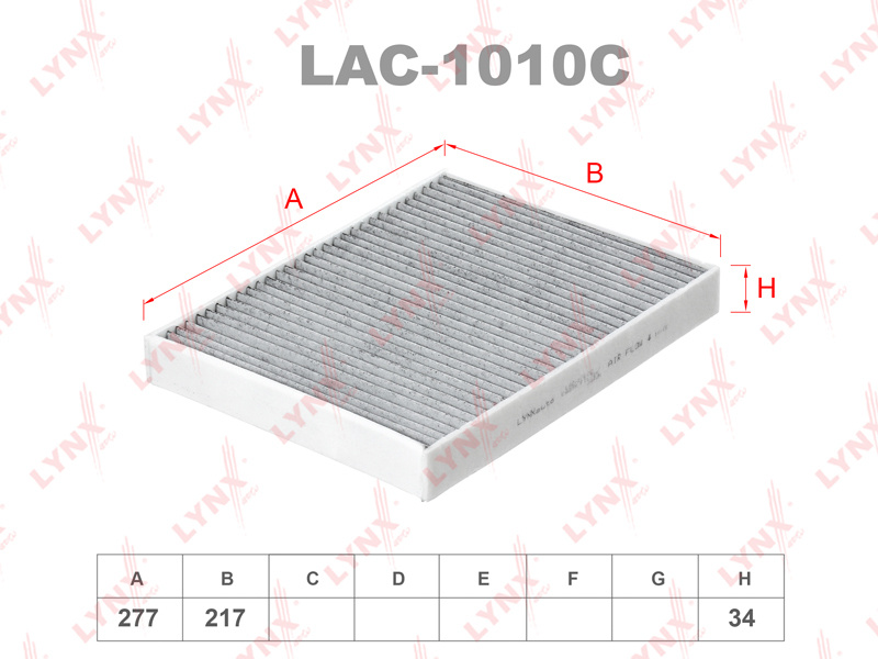 LYNXauto Фильтр салонный арт. LAC1010C #1