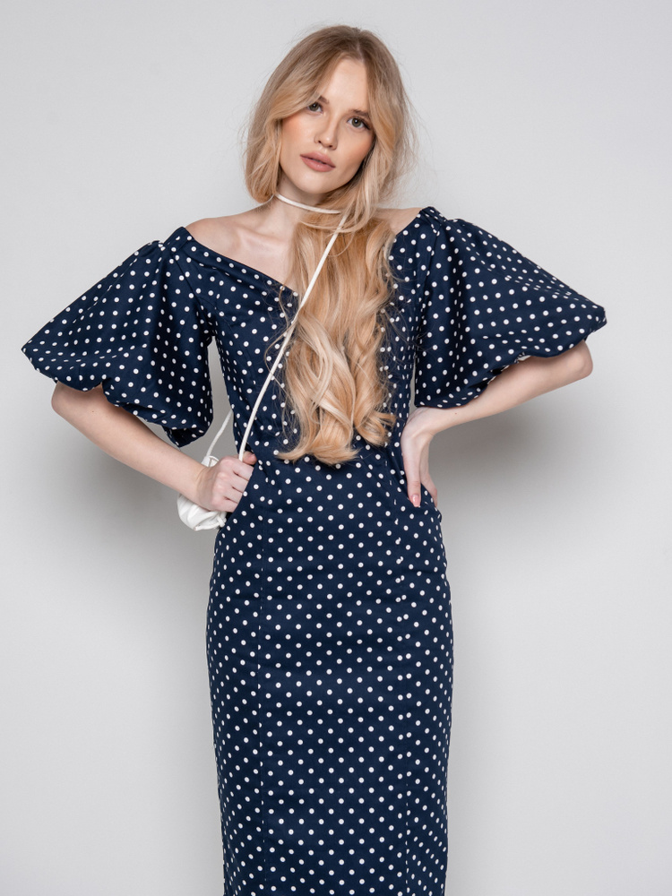 Женское платье с глубоким декольте Ashley Rose PL1-1023-02-499, Женский ...