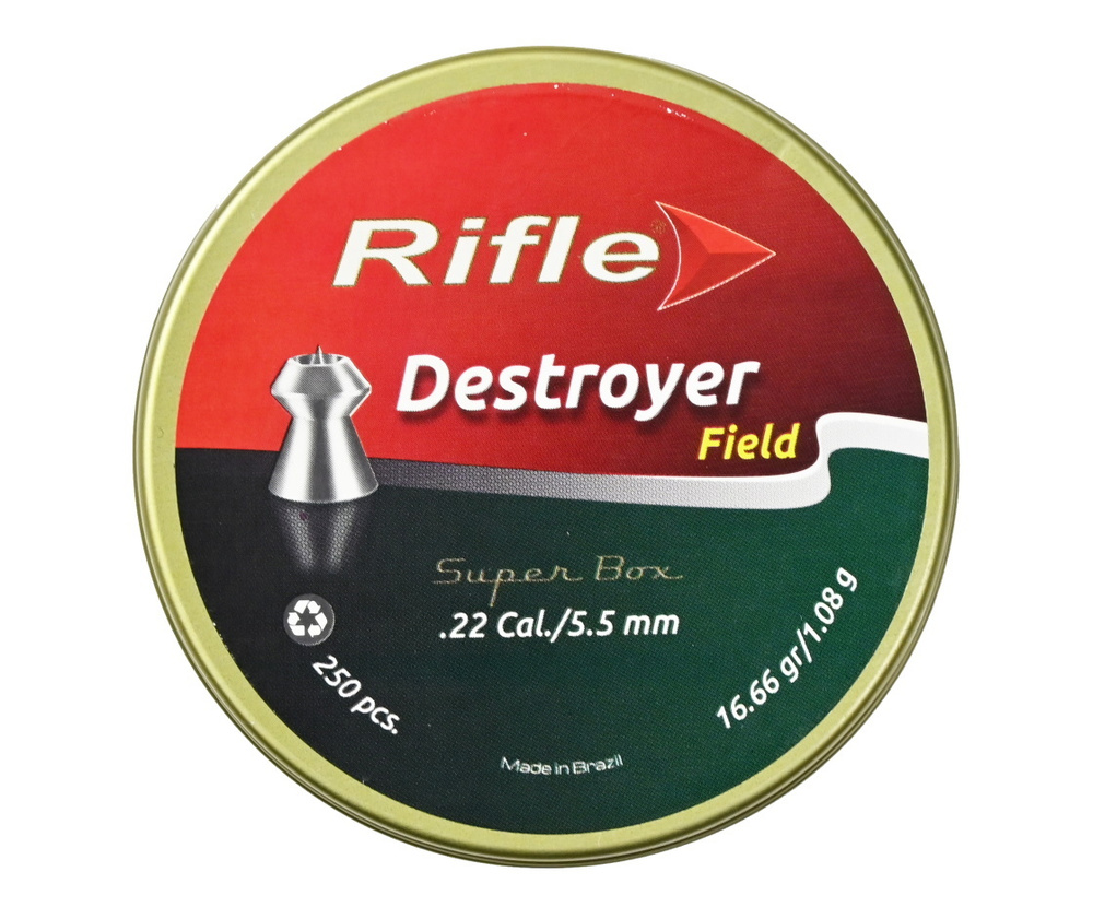 Пули Rifle Field Series Destroyer 5,5 мм, 1,08 г (250 штук) #1