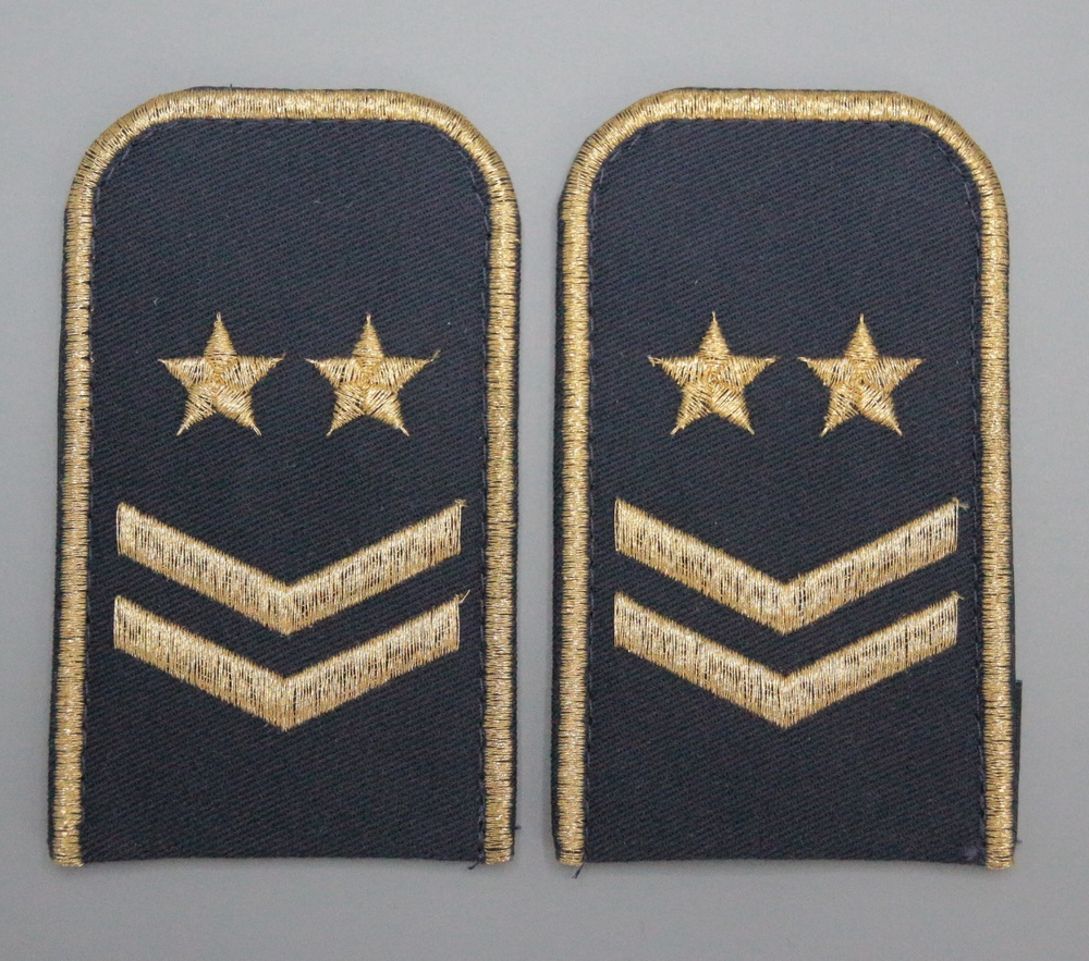 Погоны РЖД белого цвета с вышитыми золотом 3 звезд и 1 лычкой купить в Москве