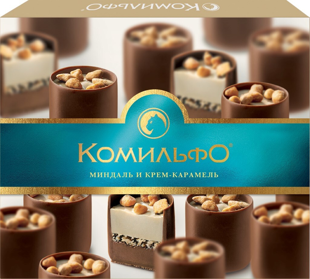 Конфеты КОМИЛЬФО Миндаль и крем-карамель, 232 г - купить с доставкой по ...