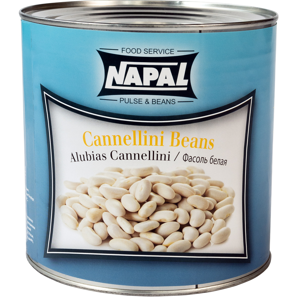 Фасоль NAPAL Каннеллини белая в собственном соку (Cannellini Beans), ж/б,  2.5 кг / HoReCa - купить с доставкой по выгодным ценам в интернет-магазине  OZON (659623196)