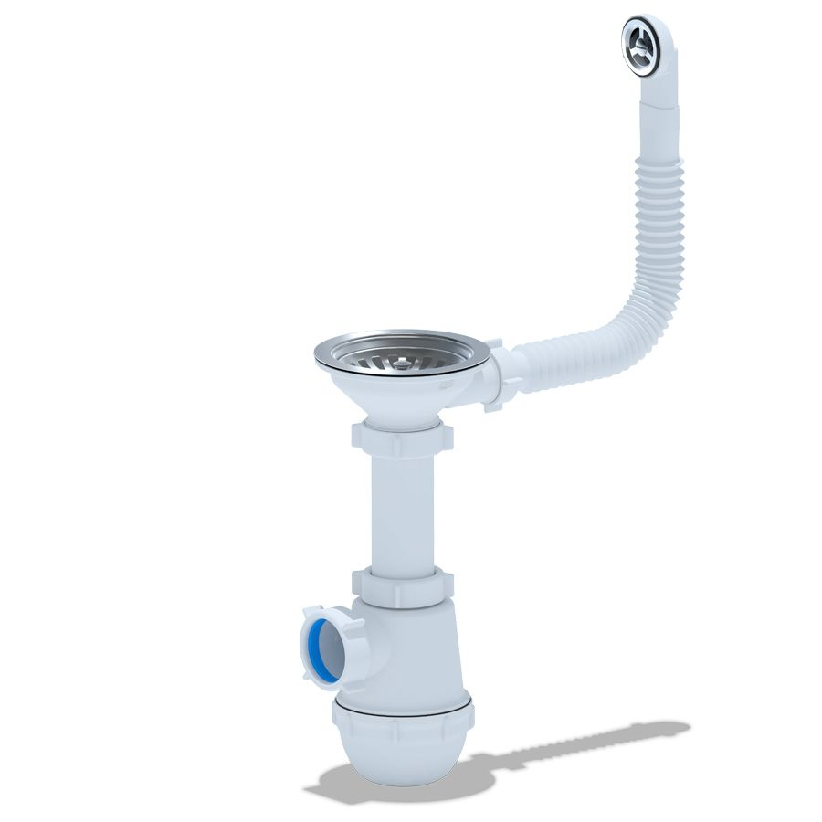 АНИ Сифон для кухонной мойки/раковины ГРОТ 3 1/2" 40 (А 01 42S) с ...