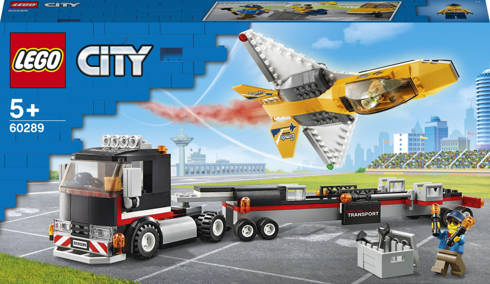 Конструктор LEGO City Transporter демонстрационный реактивный самолет (60289)-gogogo  #1