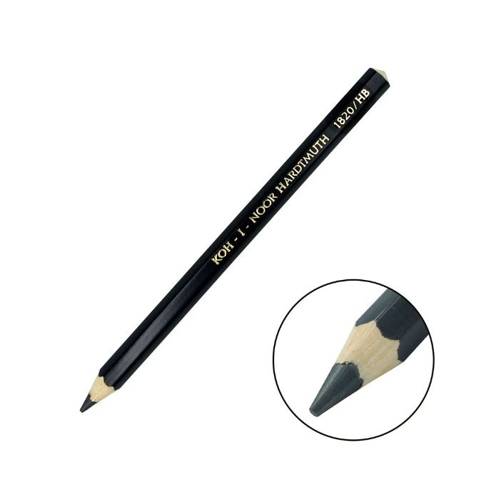 Карандаш чернографитный Koh-I-Noor 1820 18200HB015KS твердость грифеля ...