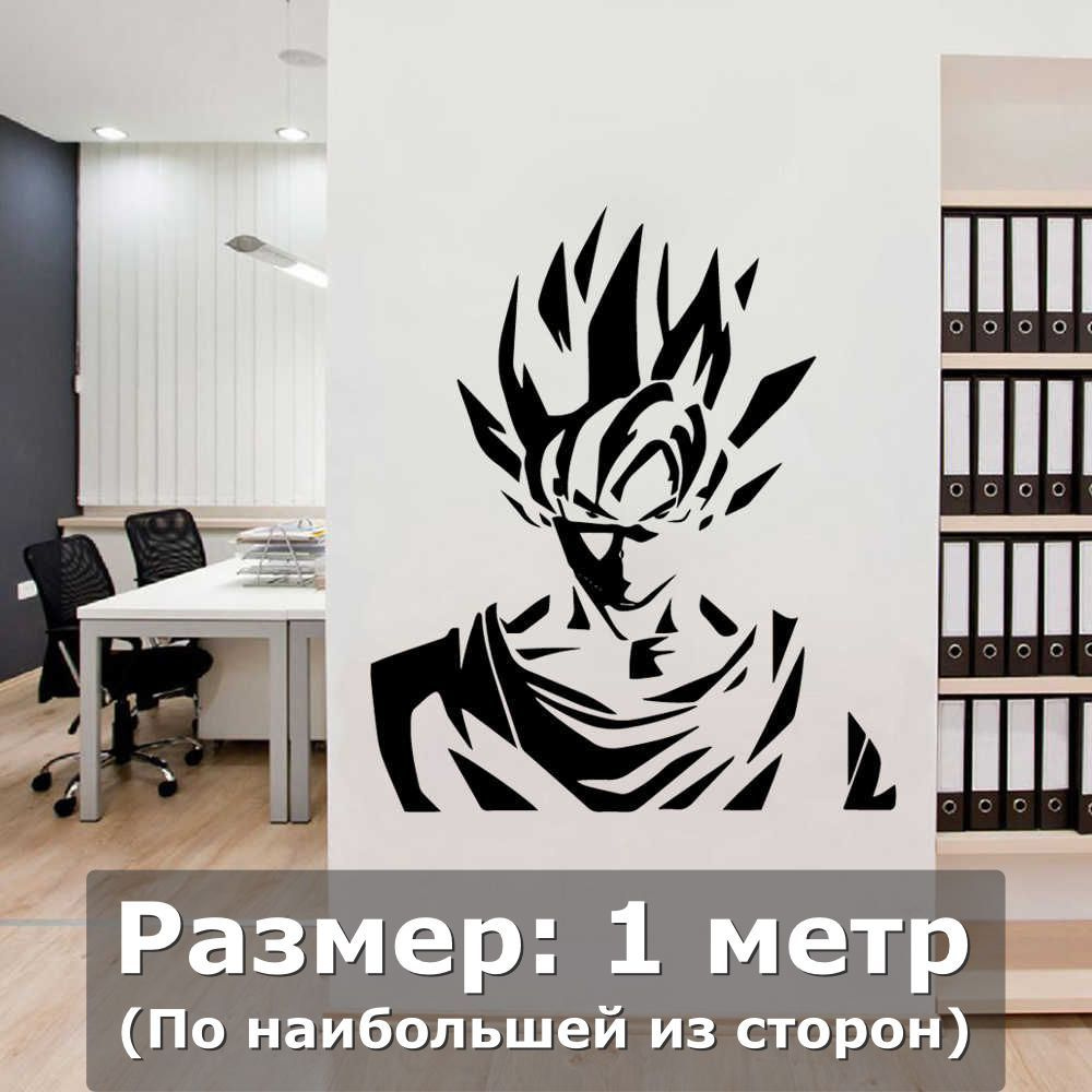 Наклейки на стену интерьерная большая - Аниме, герой из аниме, мультик ...