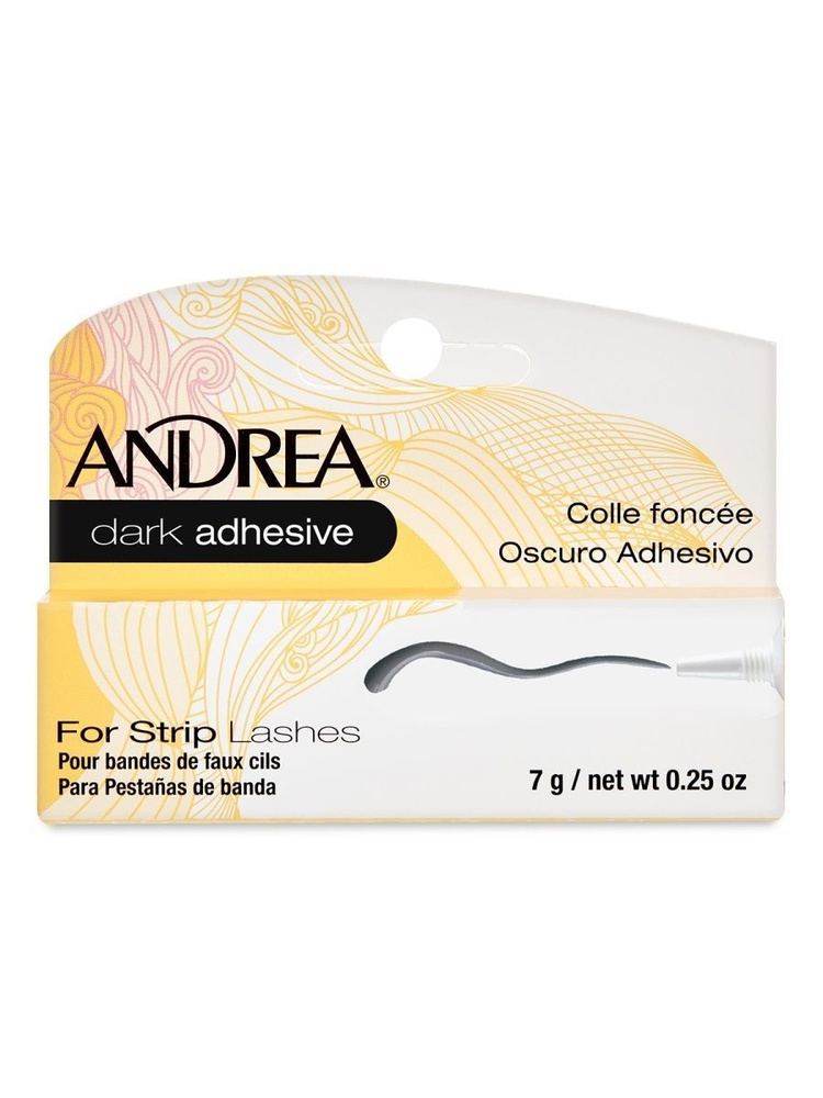 Andrea Dark Adhesive for Strip Lashes Клей для ресниц без формальдегида, темный, 7 г  #1