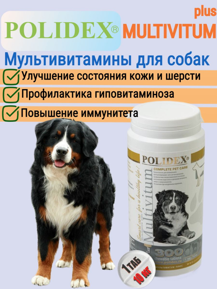 POLIDEX 300 Multivitum plus (Мультивитум плюс)1таб./10 кг - купить с ...