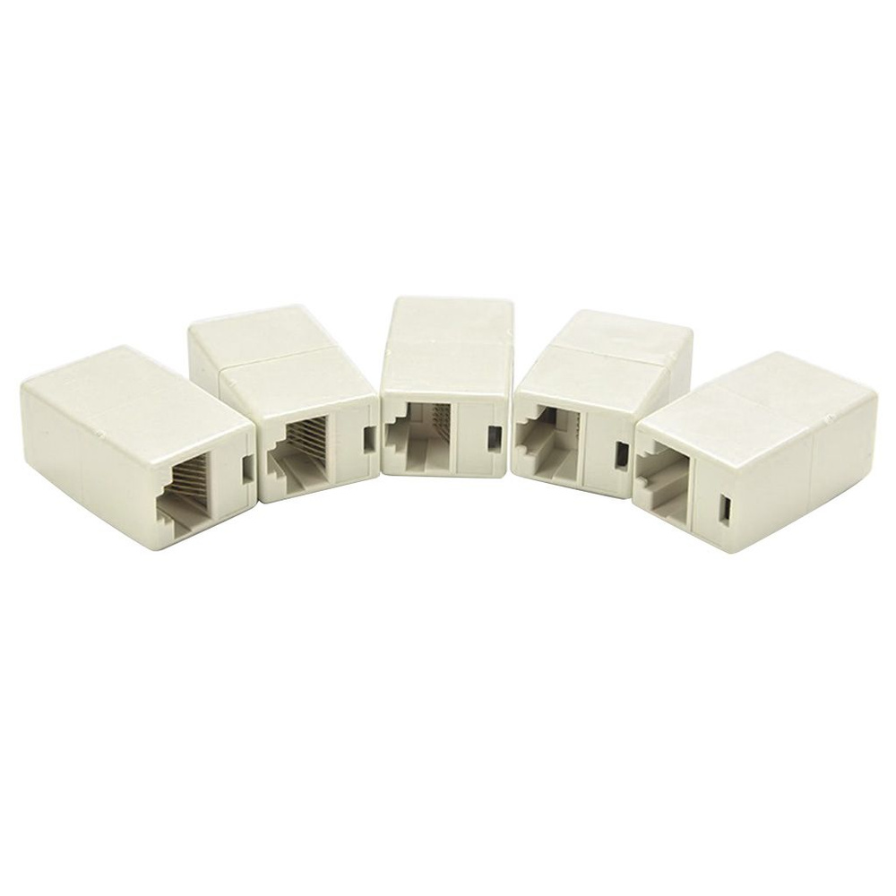 5 шт., разъемы RJ45 Cat5 8P8C, соединители для расширения ...