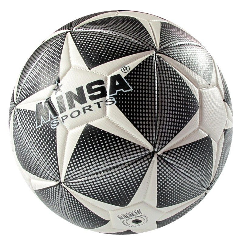 Футбольный мяч Minsa Sports, 4 размер, черно-серый купить по выгодной ...
