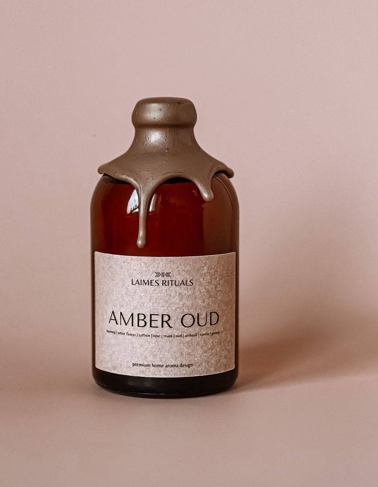 Ароматический диффузор с палочками 7 шт / для дома / "AMBER OUD" / "LAIMES RITUALS" / 100 мл / оригинальный #1