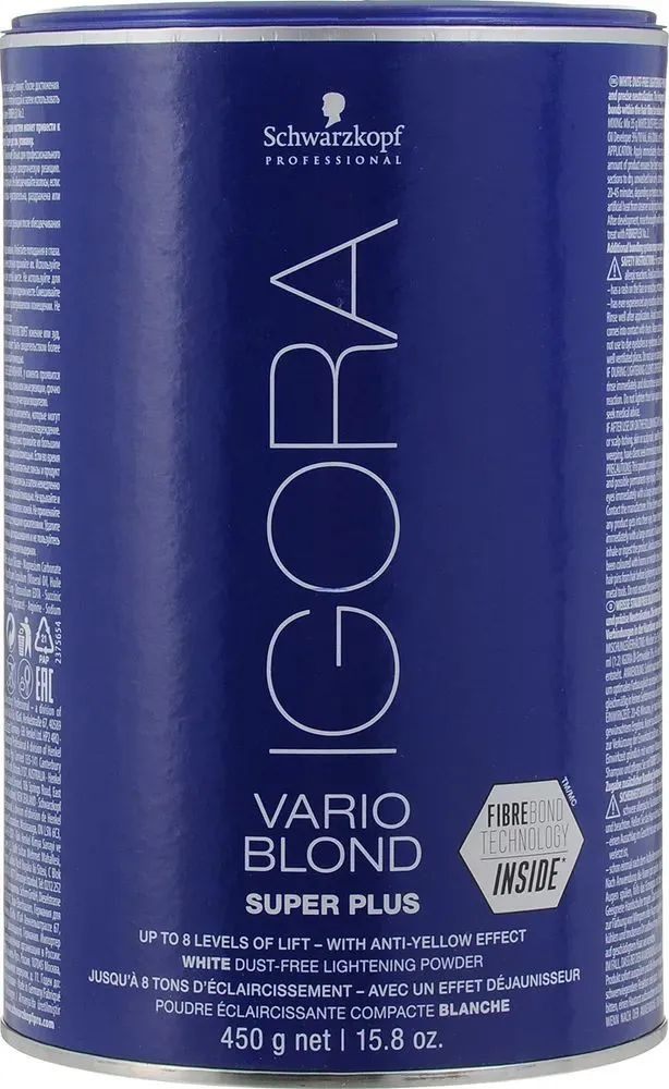 Schwarzkopf Professional Igora Vario Blond Super Plus Осветляющий порошок 450 гр/ Игора порошок для осветления #1