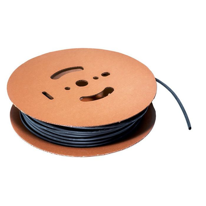 Трубка термоусадочная бесклеевая, черная, термоусадка Ф6 чер (100м ...