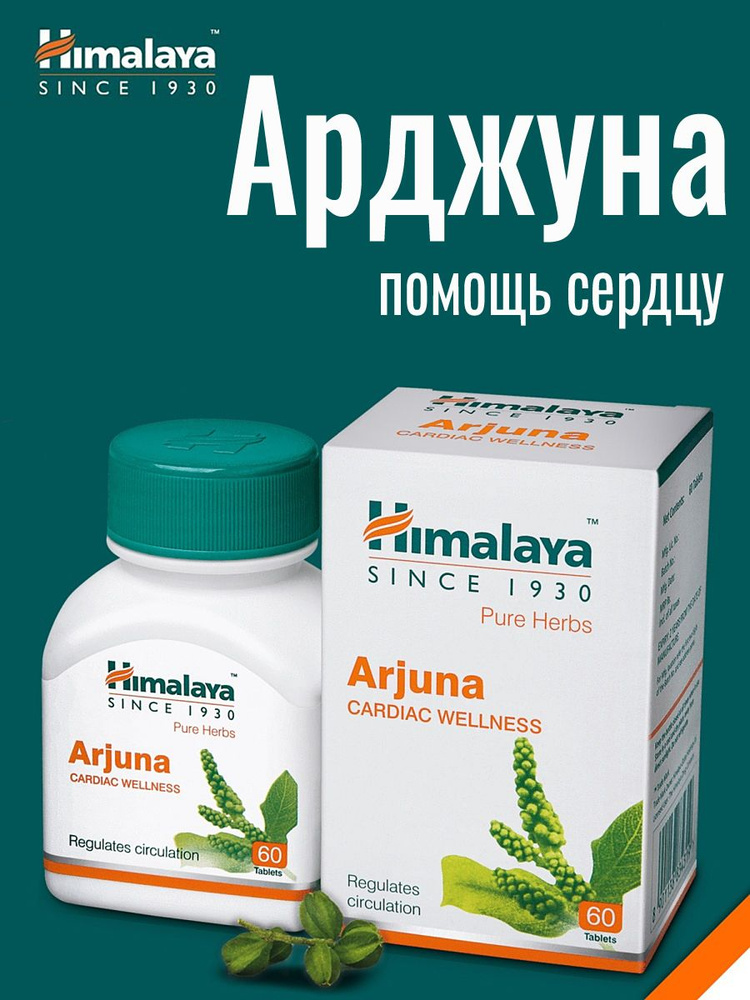 Пищевая добавка Арджуна (Arjuna Himalaya) заболевания сердца и легких ...