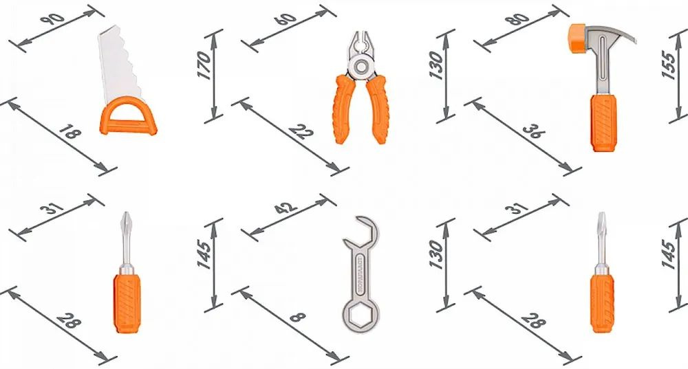Детские игрушки для мальчиков и девочек от 3 лет / Набор инструментов, надежный  #1