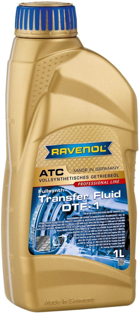 Трансмиссионное масло RAVENOL Transfer Fluid DTF-1 (TF-0870)(1л ...