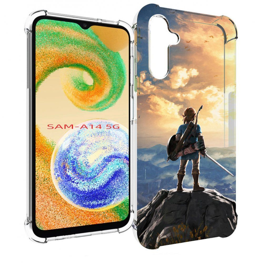 Чехол-бампер MyPads для Samsung Galaxy A14 5G с рисунком The Legend of Zelda,  противоударный, силиконовый, с выступами и усиленными углами для защиты  камеры - купить с доставкой по выгодным ценам в интернет-магазине