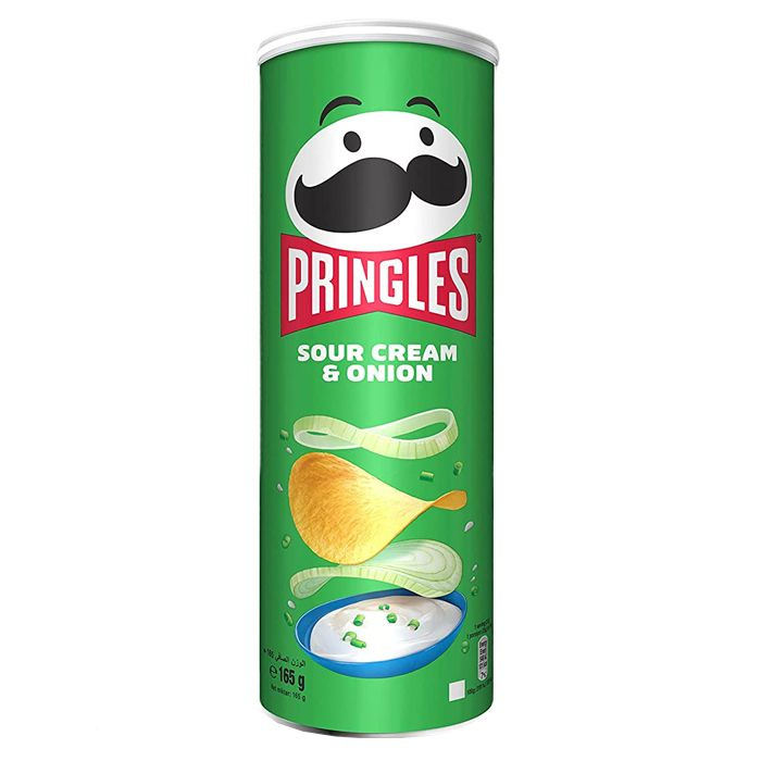 Pringles Sour Cream & Onion картофельные чипсы со вкусом сметаны и лука, 165 г  #1