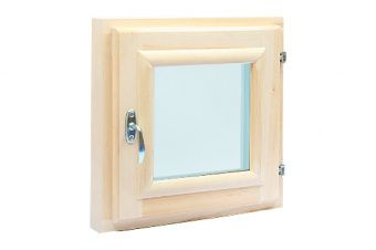 Окно для бани Оконный блок 600*600 Осина #1