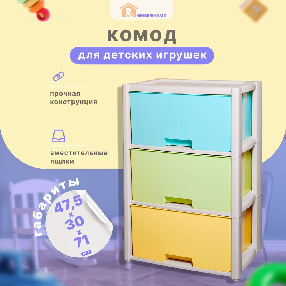 Комод пластиковый 30 см