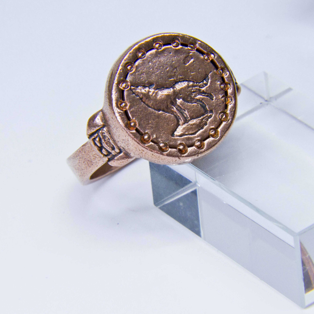 Кольцо с волком из меди - купить с доставкой по выгодным ценам в ...