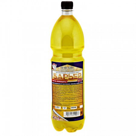 Огнебиозащита 1-й группы для древесины Барьер-ОБ, сосна (желтый), бутылка ПЭТ 1.8 кг  #1