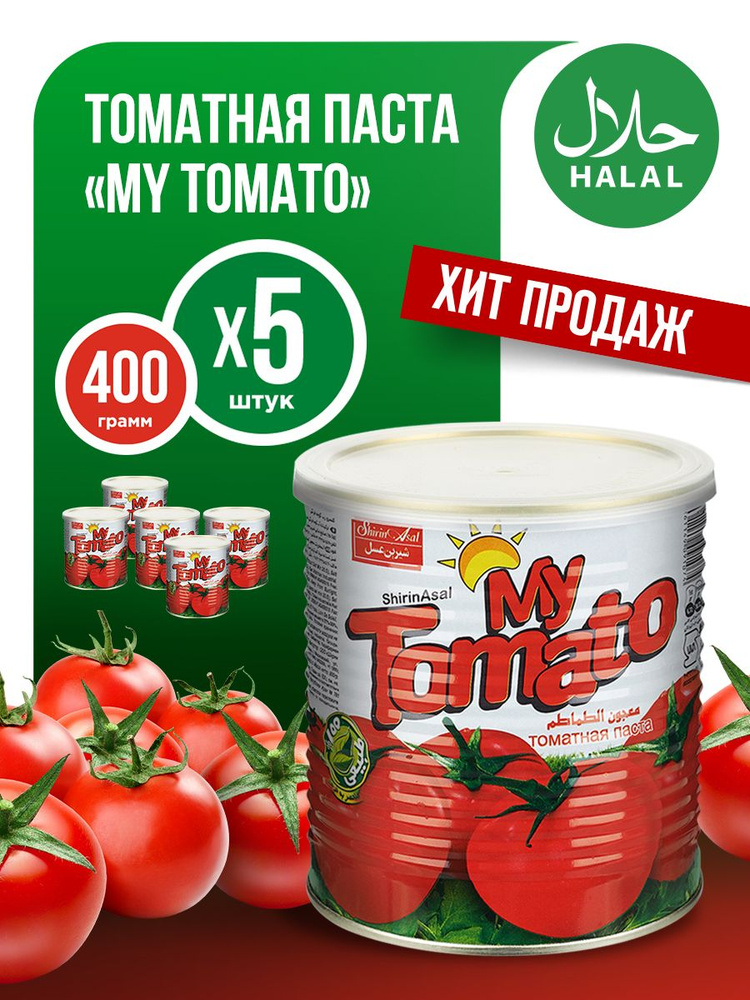 Паста томатная иранская 5 шт по 400 гр - купить с доставкой по выгодным ...