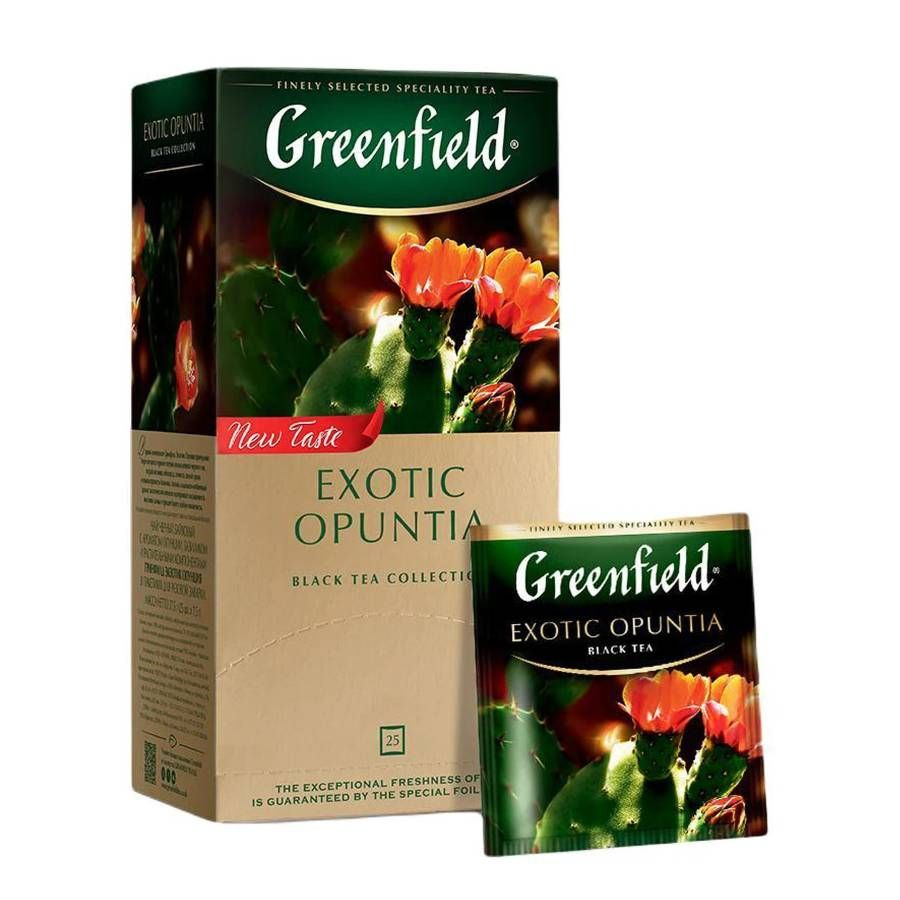 Greenfield Чай черный Exotic Opuntia, 25 пакетиков по 1,5 г #1