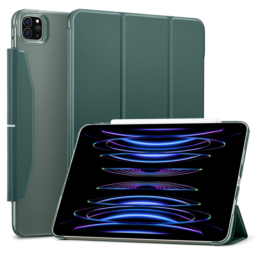 Чехол книжка ESR Ascend Trifold Case для iPad Pro 11 (2022 / 2021) - Forest  Green, зеленый - купить с доставкой по выгодным ценам в интернет-магазине  OZON (881763090)