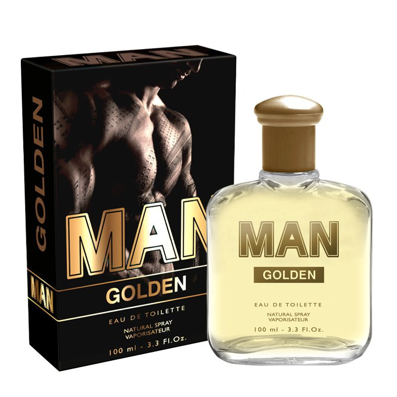 Туалетная вода мужская Man Golden 100 мл. Пряный, цитрусовый, амбровый, древесный аромат  #1
