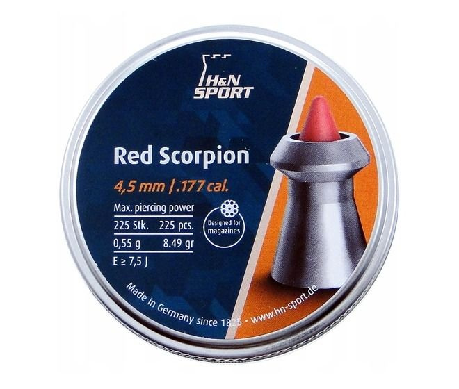 Пули H&N Red Scorpion 4,5 мм, 0,54 г (225 штук) #1