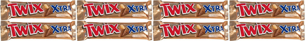 Батончик Twix Xtra шоколадный, комплект: 8 упаковок по 82 г #1