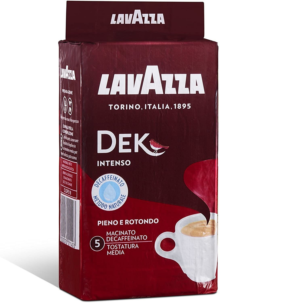 Кофе молотый без кофеина Lavazza Dec Intenso 250 г, интенсивный #1
