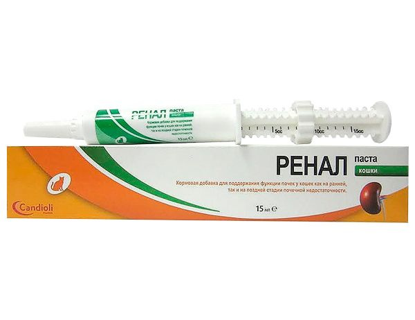Ренал паста для кошек, паста шприц 15 мл - купить с доставкой по ...