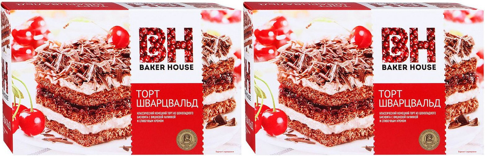 Торт Baker House Шварцвальд, комплект: 2 упаковки по 350 г #1