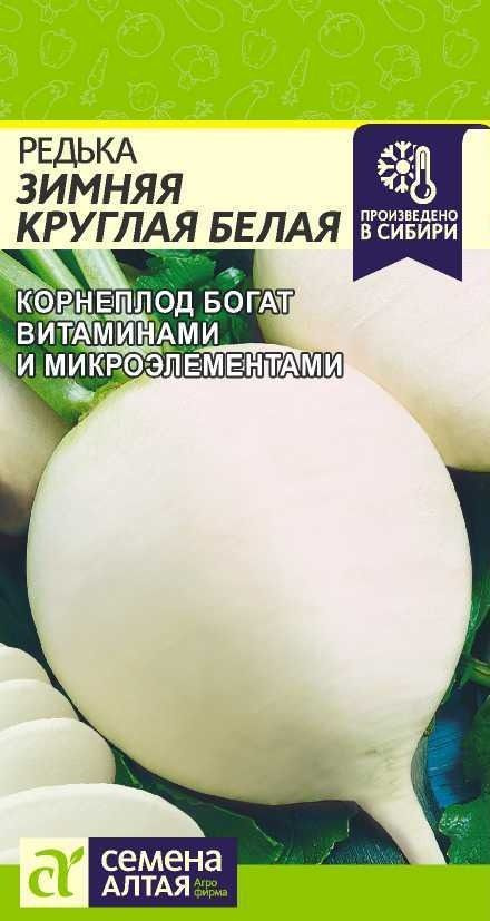 Семена Редька Зимняя Круглая Белая (1 гр) - Семена Алтая #1
