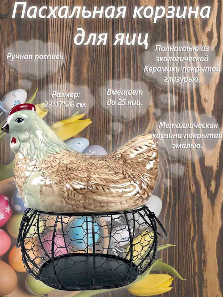 Корзина Пасхальная для хранения яиц - купить с доставкой по выгодным ...