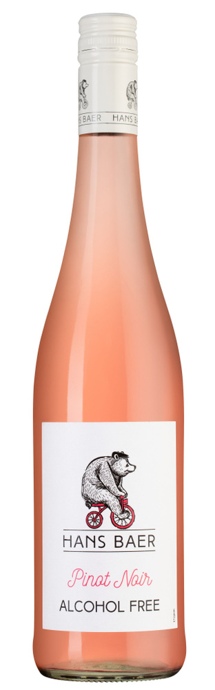Вино безалкогольное розовое Hans Baer Ханс Баер Пино Нуар 0,75л, Германия  #1