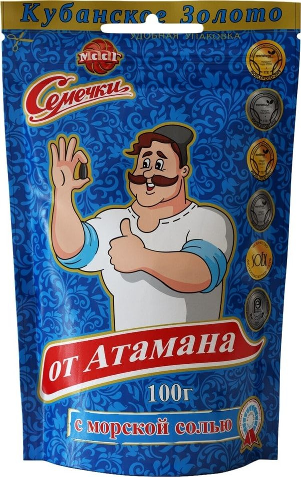 Семечки от Атамана МААГ с морской солью обжаренные 100г х3шт - купить с ...