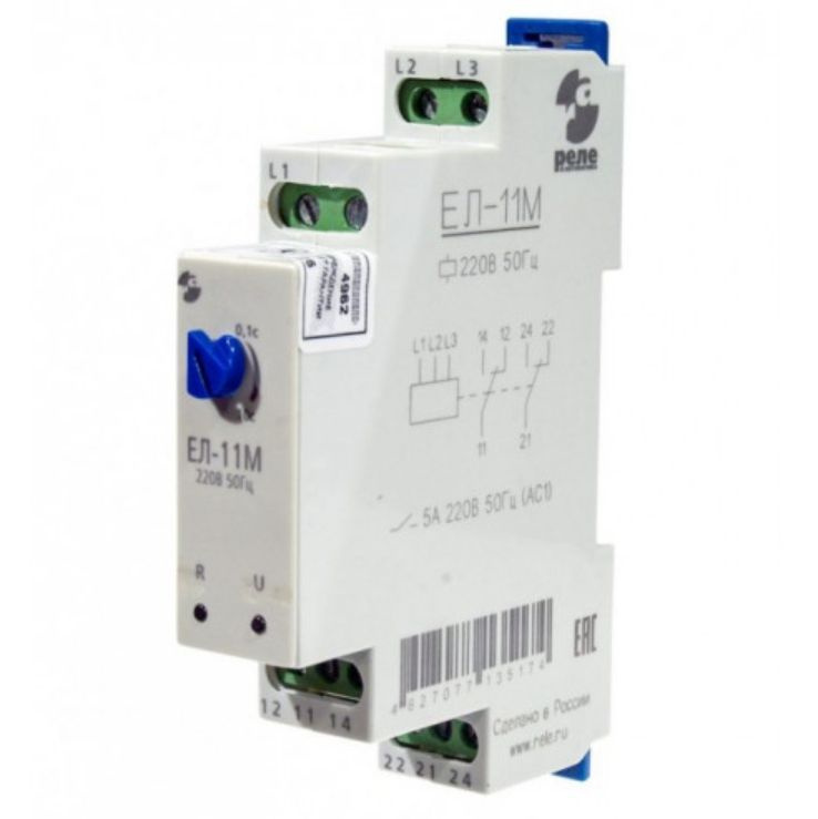 Реле контроля трехфазного линейного напряжения ЕЛ-11М (реле контроля ...